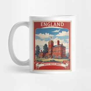 West Midlands England Vintage Travel Tourism Poster Mug